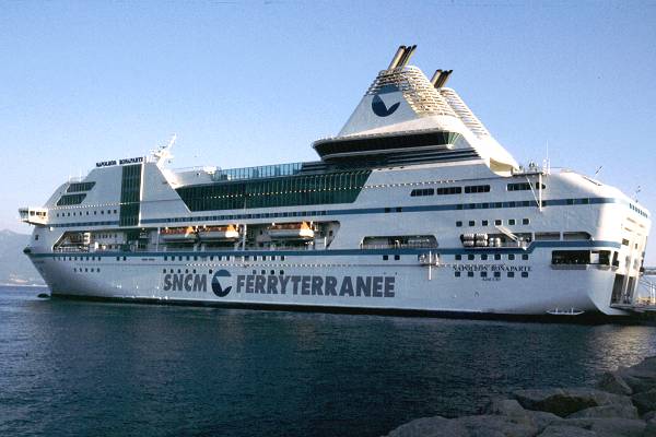 Photograph of the vessel  Napoléon Bonaparte pictured in Ajaccio on 1st September 1999