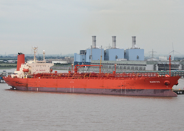 Photograph of the vessel  Nariva pictured at Salt End Jetty, River Humber on 21st June 2012