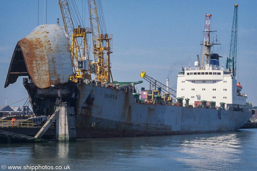 Photograph of the vessel  Narva pictured in Prins Johan Frisohaven, Rotterdam on 17th June 2002