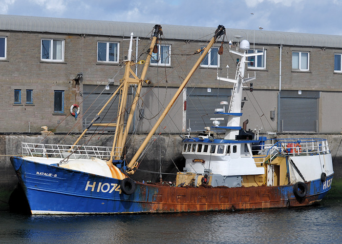 Photograph of the vessel fv Natalie B pictured at Peterhead on 15th April 2012