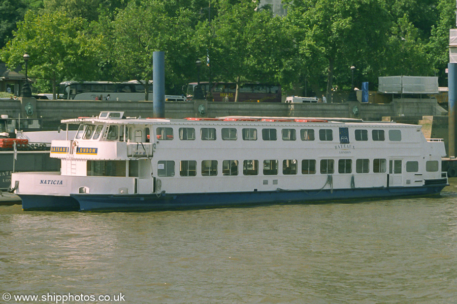 Photograph of the vessel  Naticia pictured in London on 16th July 2005