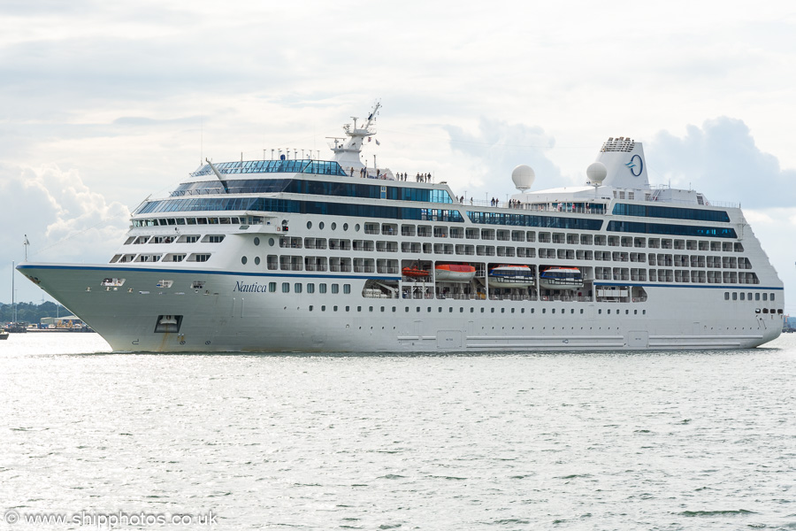 Photograph of the vessel  Nautica pictured departing Southampton on 13th July 2024