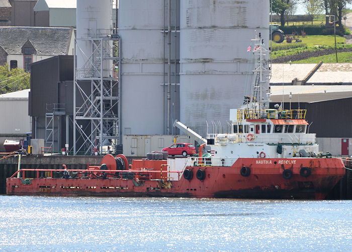 Photograph of the vessel  Nautika Resolve pictured at Montrose on 16th May 2013