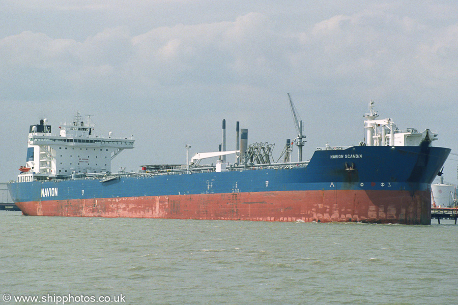 Photograph of the vessel  Navion Scandia pictured at Coryton on 16th August 2003