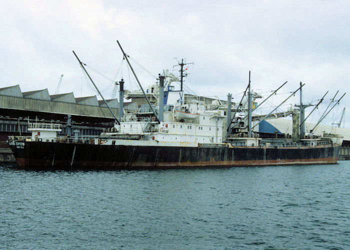 Photograph of the vessel  Navira Express pictured in Dunkerque on 18th April 1997