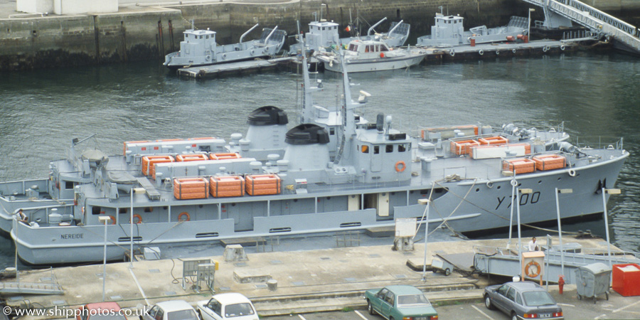 Photograph of the vessel FS Nereide pictured at Brest on 25th August 1989