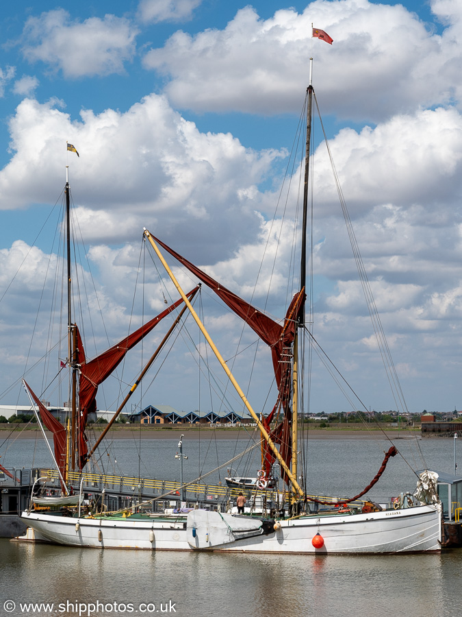Photograph of the vessel sb Niagara pictured at Gravesend on 18th July 2025
