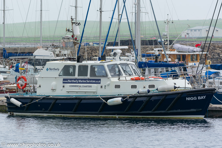 Photograph of the vessel  Nigg Bay pictured at Kirkwall on 13th May 2024