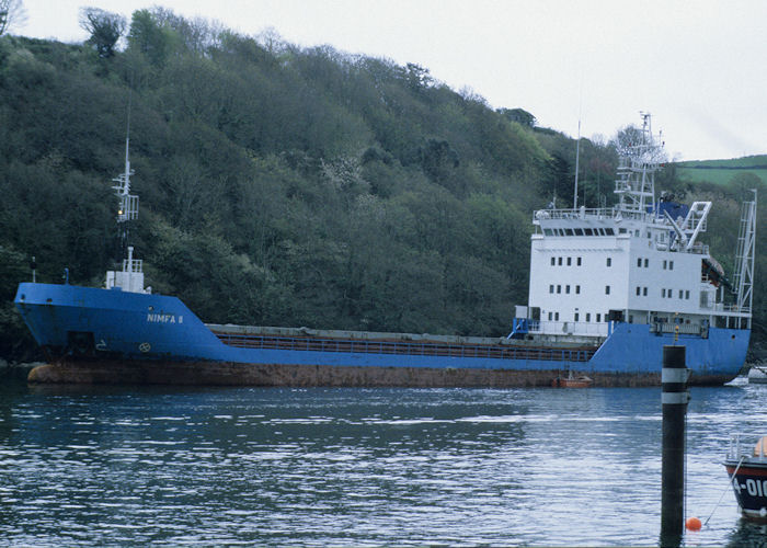 Photograph of the vessel  Nimfa II pictured at Fowey on 5th May 1996