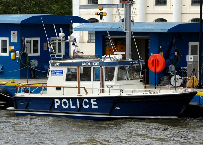 Photograph of the vessel  Nina Mackay pictured at Wapping on 18th May 2008