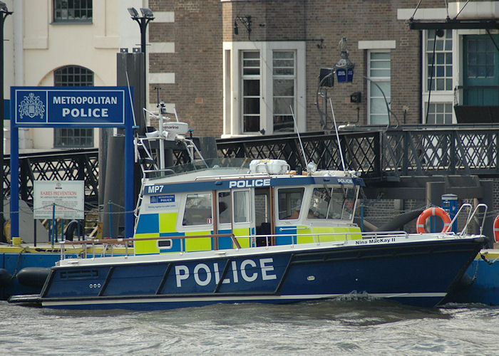 Photograph of the vessel  Nina Mackay II pictured at Wapping on 11th June 2009