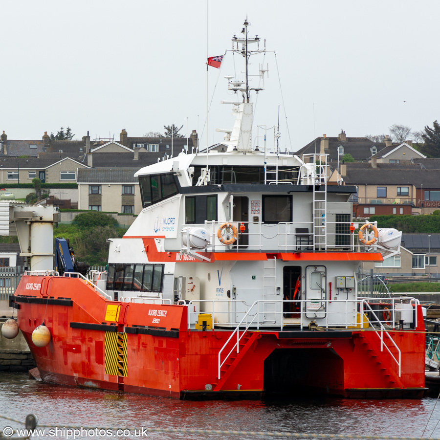 Photograph of the vessel  Njord Zenith pictured at Wick on 12th May 2024