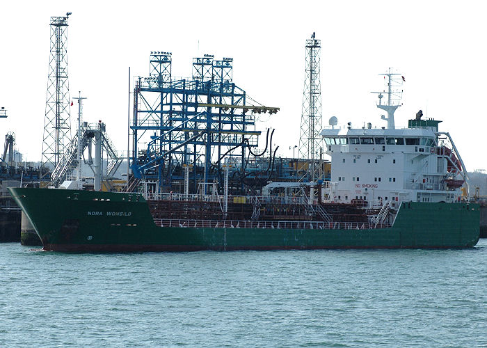 Photograph of the vessel  Nora Wonsild pictured at Fawley on 22nd April 2006