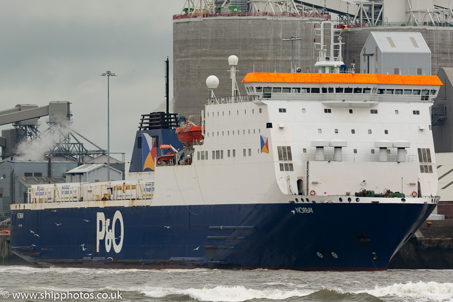 Photograph of the vessel  Norbay pictured at Gladstone Lock, Liverpool on 25th June 2016