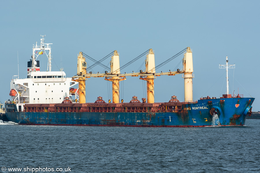 Photograph of the vessel  Nord Montreal pictured passing Tynemouth on 15th May 2021