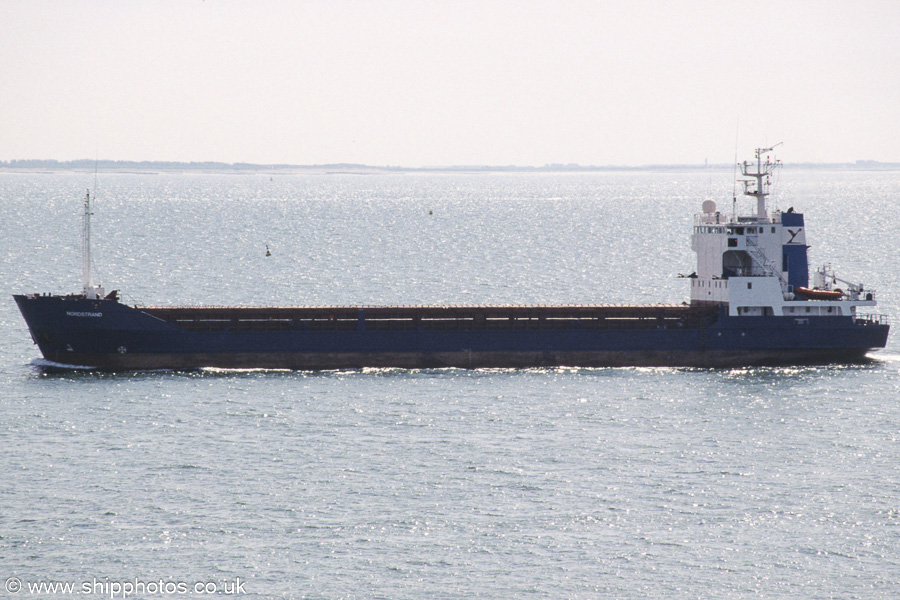 Photograph of the vessel  Nordstrand pictured on the Westerschelde passing Vlissingen on 19th June 2002
