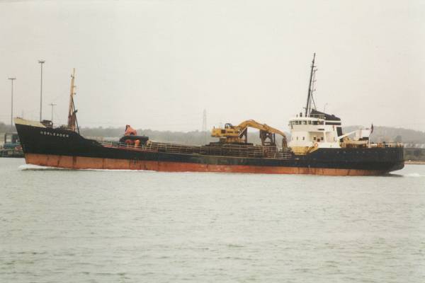 Photograph of the vessel  Norleader pictured departing Southampton on 23rd February 1998