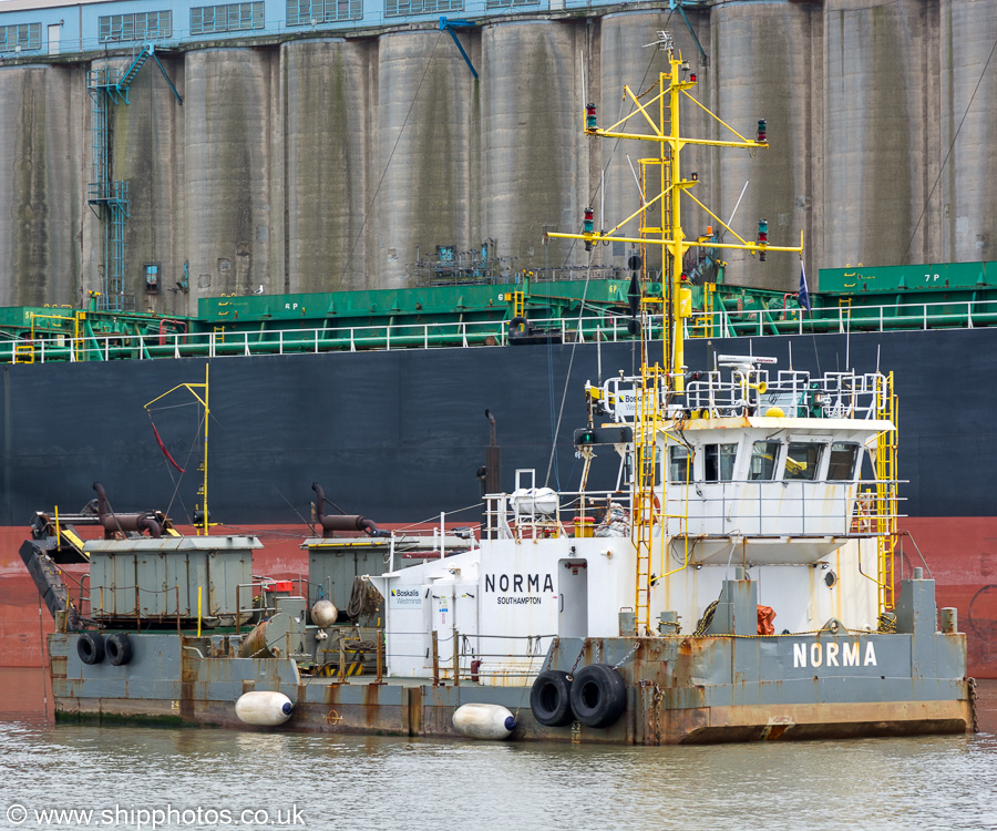 Photograph of the vessel  Norma pictured in Royal Seaforth Dock, Liverpool on 3rd August 2019
