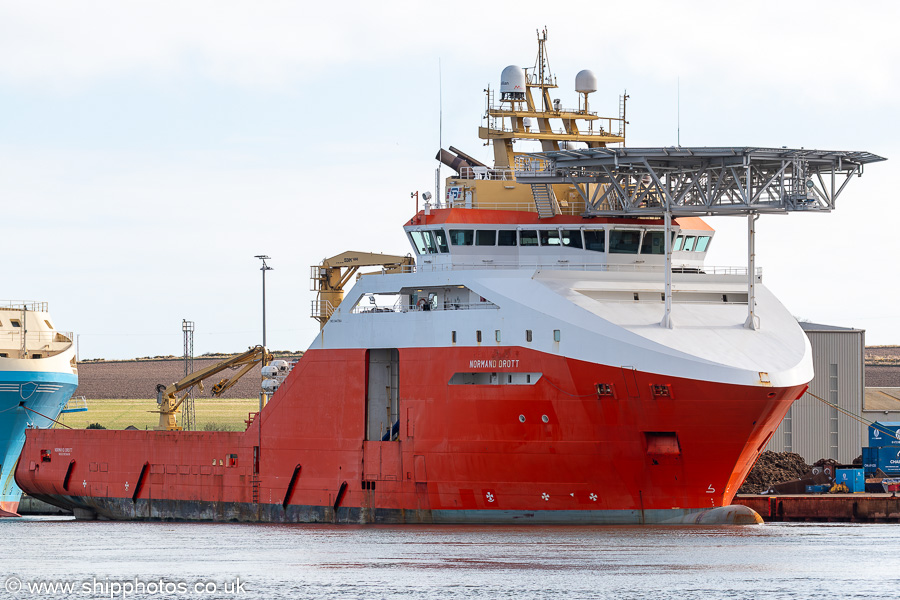 Photograph of the vessel  Normand Drott pictured at South Quay, Montrose on 17th March 2025