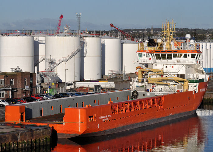 Photograph of the vessel  Normand Flipper pictured at Aberdeen on 13th May 2013