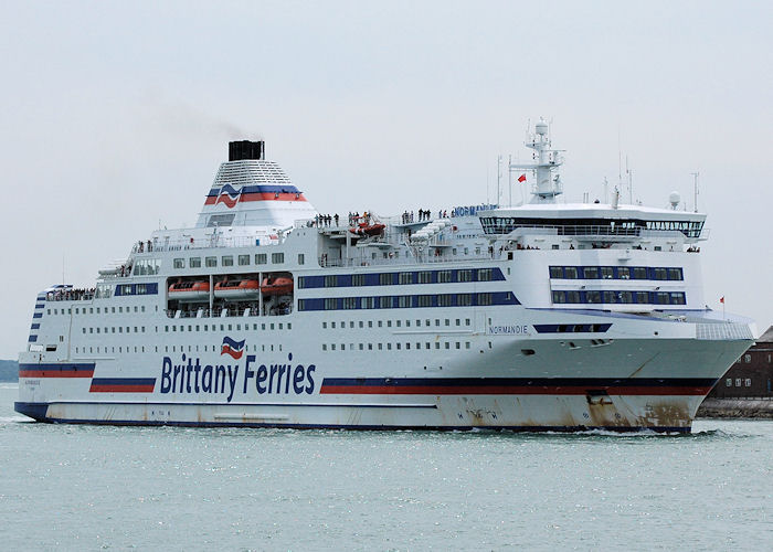 Photograph of the vessel  Normandie pictured entering Portsmouth Harbour on 15th August 2010