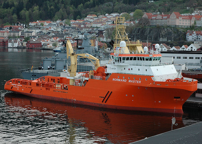 Photograph of the vessel  Normand Master pictured at Bergen on 5th May 2008