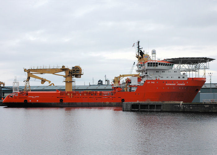 Photograph of the vessel  Normand Pioneer pictured at Leith on 24th March 2010