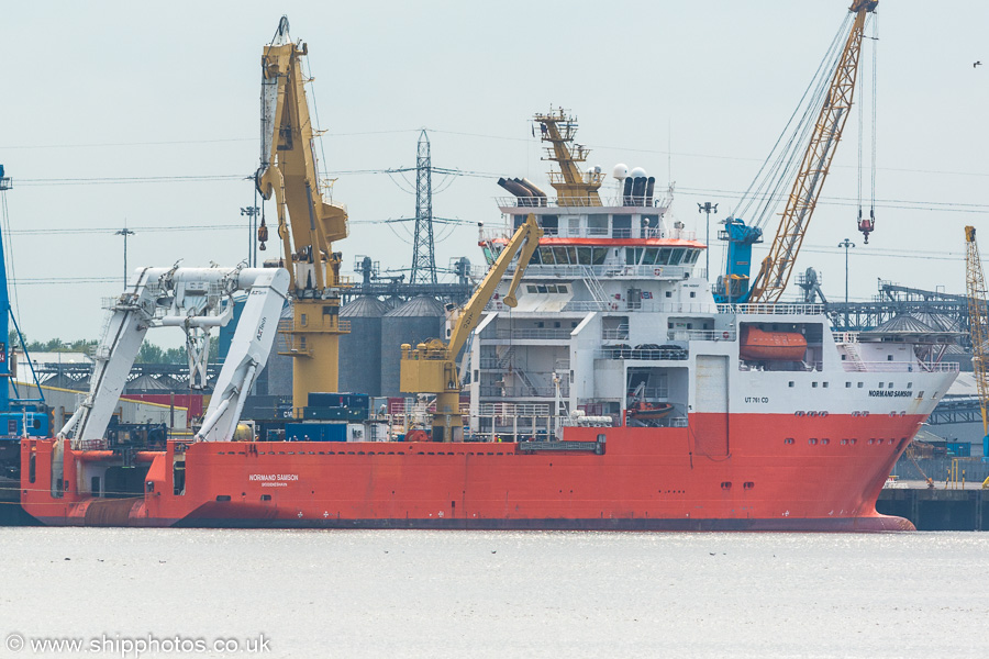 Photograph of the vessel  Normand Samson pictured at Riverside Quay, Jarrow on 15th May 2021