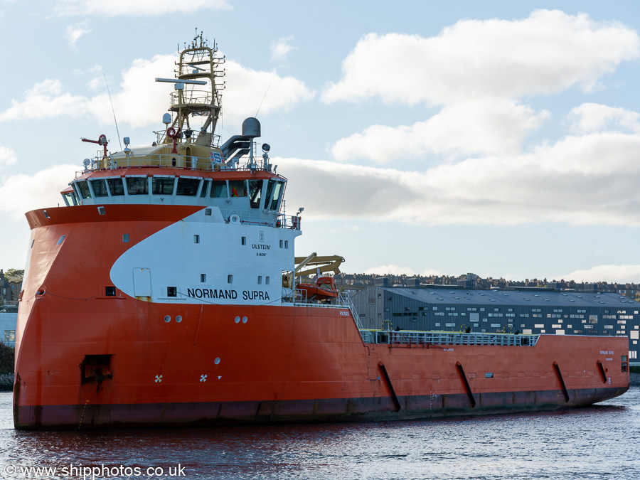 Normand Supra pictured departing Aberdeen on 15th October 2021