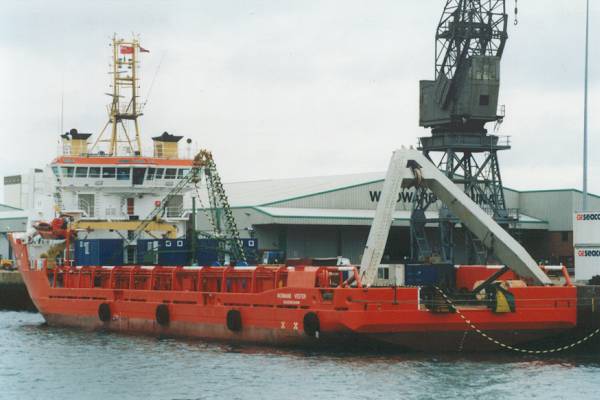 Photograph of the vessel  Normand Vester pictured in Southampton on 21st May 1999