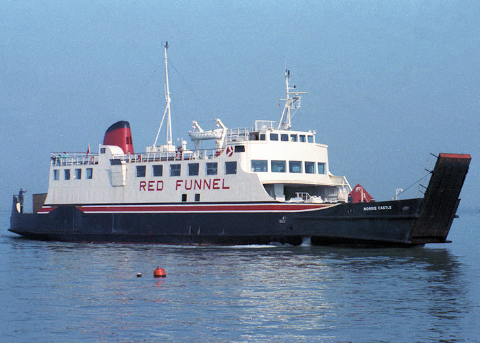  Norris Castle pictured approaching Cowes on 22nd February 1988