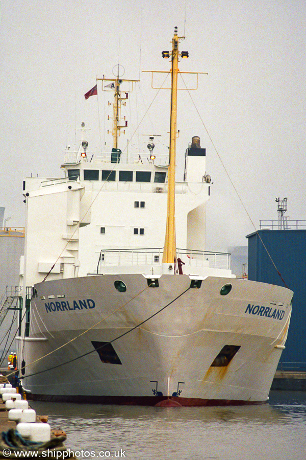 Photograph of the vessel  Norrland pictured in King George Dock, Hull on 11th August 2002