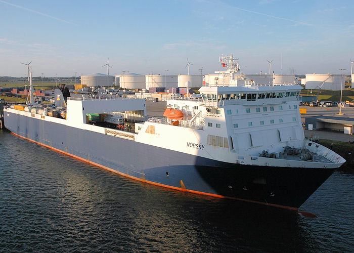 Photograph of the vessel  Norsky pictured in Beneluxhaven, Europoort on 21st June 2010