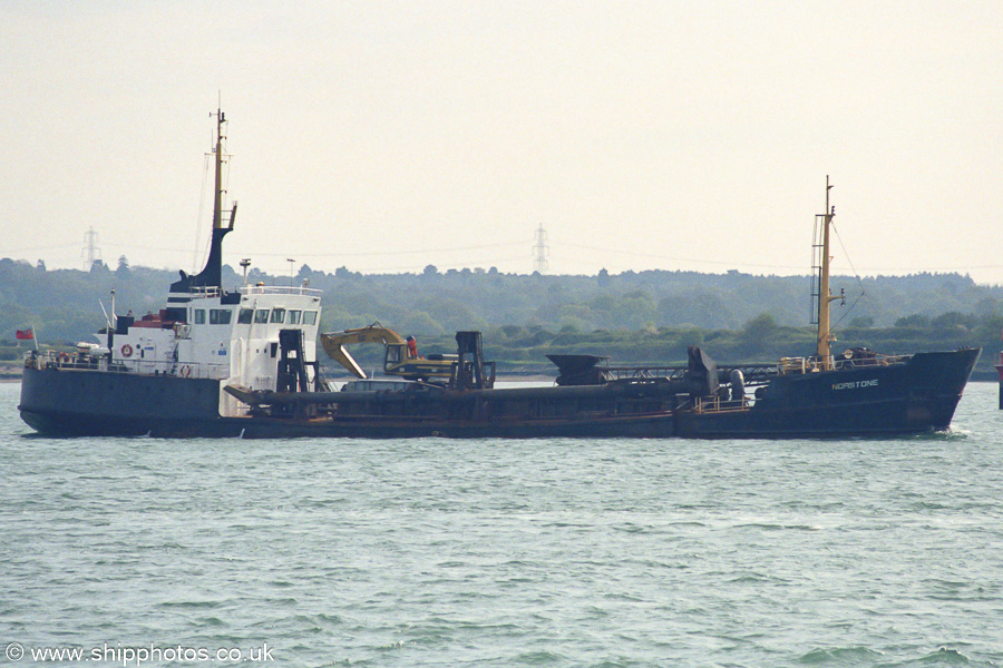  Norstone pictured at anchor in the Solent on 6th July 2002