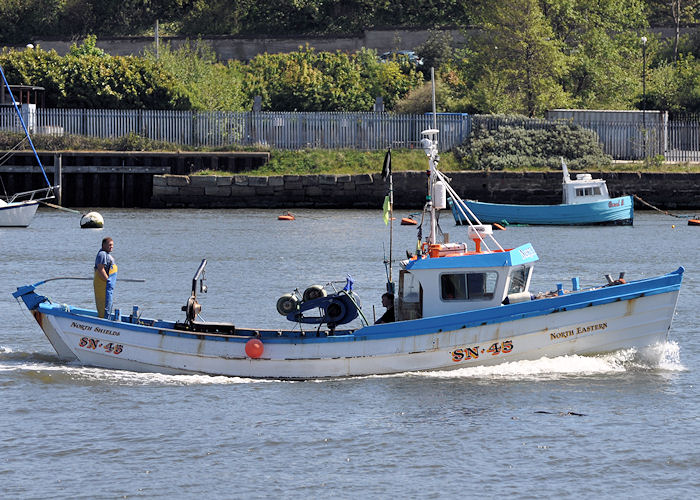 Photograph of the vessel fv North Eastern pictured passing North Shields on 25th May 2013