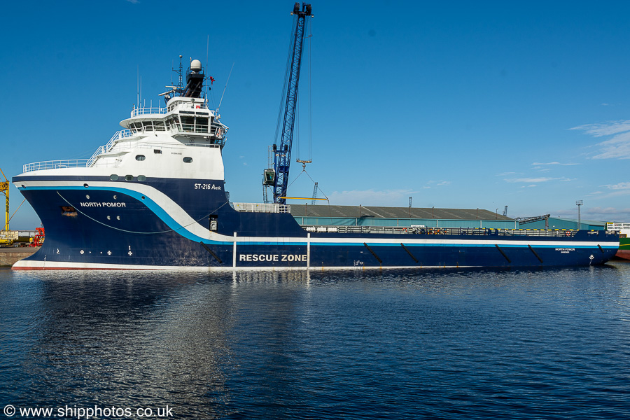 Photograph of the vessel  North Pomor pictured at Leith on 3rd June 2022