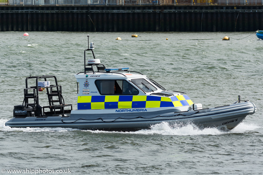 Photograph of the vessel  Northumbria pictured passing North Shields on 31st August 2019