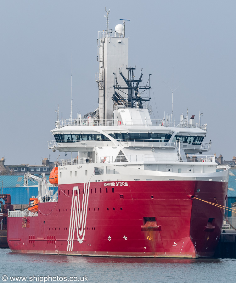 Photograph of the vessel  Norwind Storm pictured at North Quay, Montrose on 21st March 2025