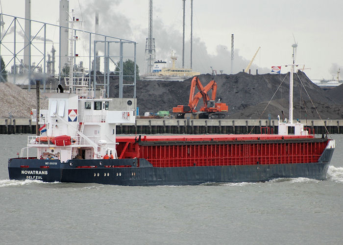 Photograph of the vessel  Novatrans pictured passing Vlaardingen on 19th June 2010