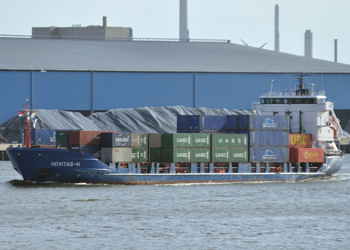 Photograph of the vessel  Novitas-H pictured passing Vlaardingen on 24th June 2011