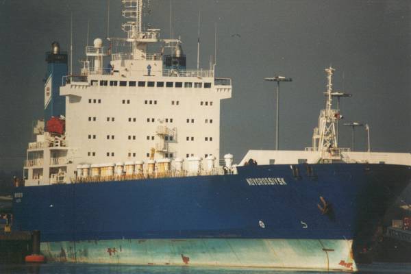 Photograph of the vessel  Novorossiysk pictured at Marchwood Military Port on 18th April 1999