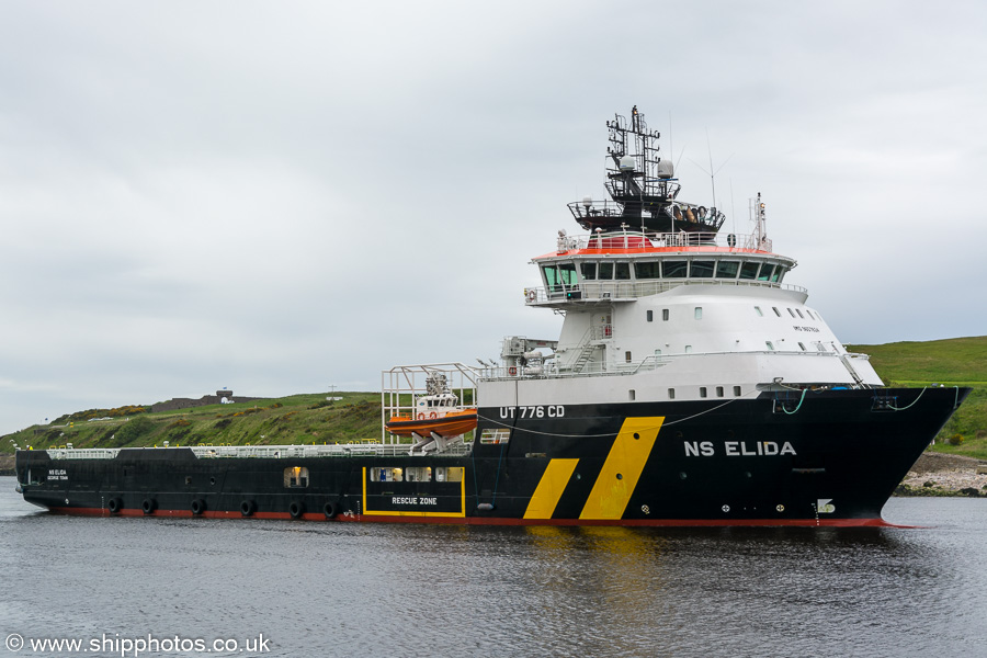 Photograph of the vessel  NS Elida pictured arriving at Aberdeen on 29th May 2019