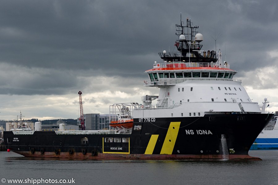 Photograph of the vessel  NS Iona pictured at Aberdeen on 18th September 2015