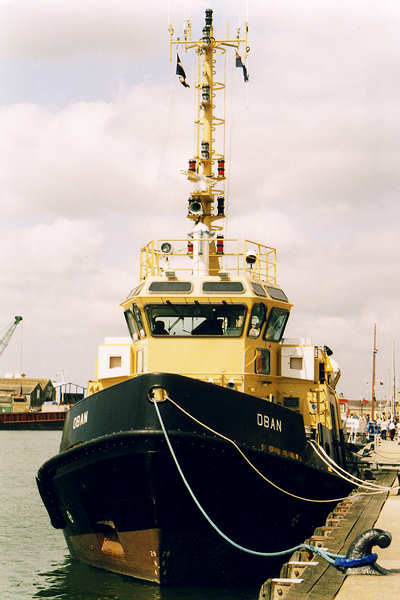 Photograph of the vessel RMAS Oban pictured in Poole on 7th June 2000