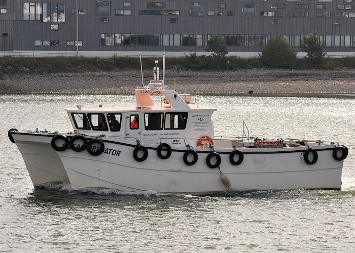 Photograph of the vessel  Ocean Predator pictured at Aberdeen on 12th September 2013