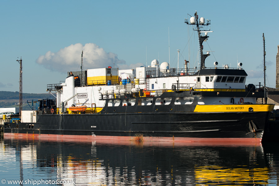 rv Ocean Victory pictured in James Watt Dock, Greenock on 16th October 2015