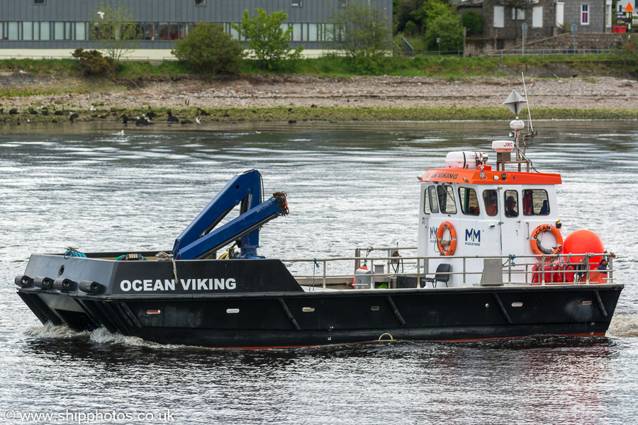 Photograph of the vessel  Ocean Viking pictured departing Aberdeen on 27th May 2019