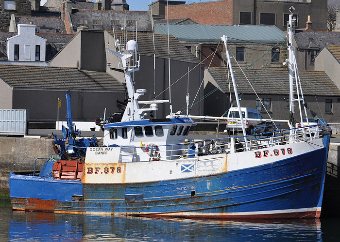 Photograph of the vessel fv Ocean Way pictured at Fraserburgh on 15th April 2012