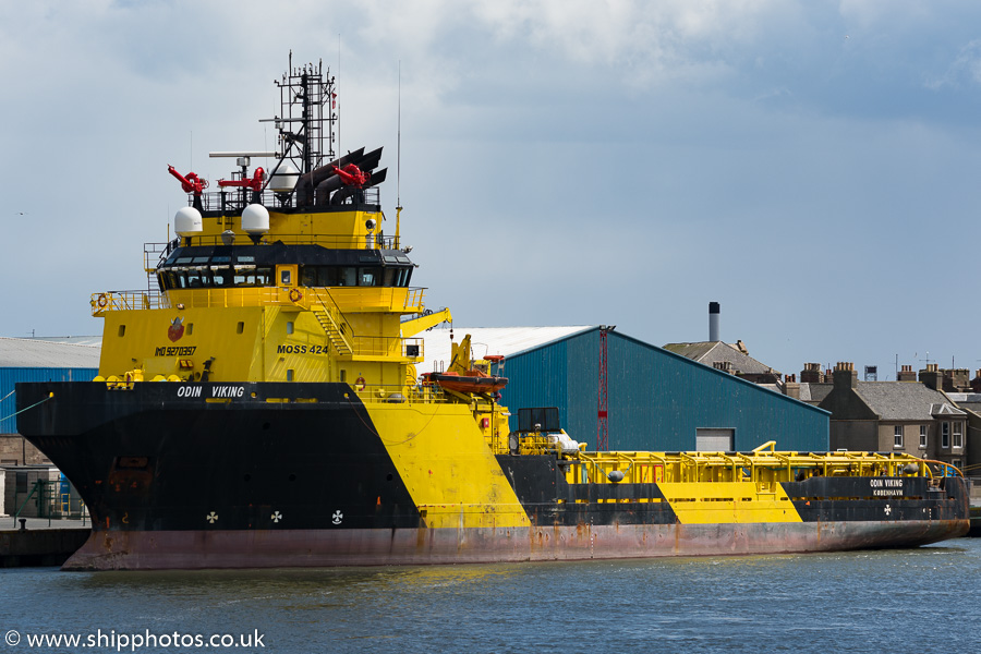 Photograph of the vessel  Odin Viking pictured at Montrose on 17th May 2015