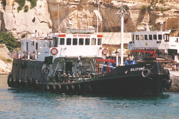 Photograph of the vessel RMAS Oilstone pictured in Valletta on 1st June 2000